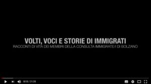 Link al video volti voci e storie di immigrati